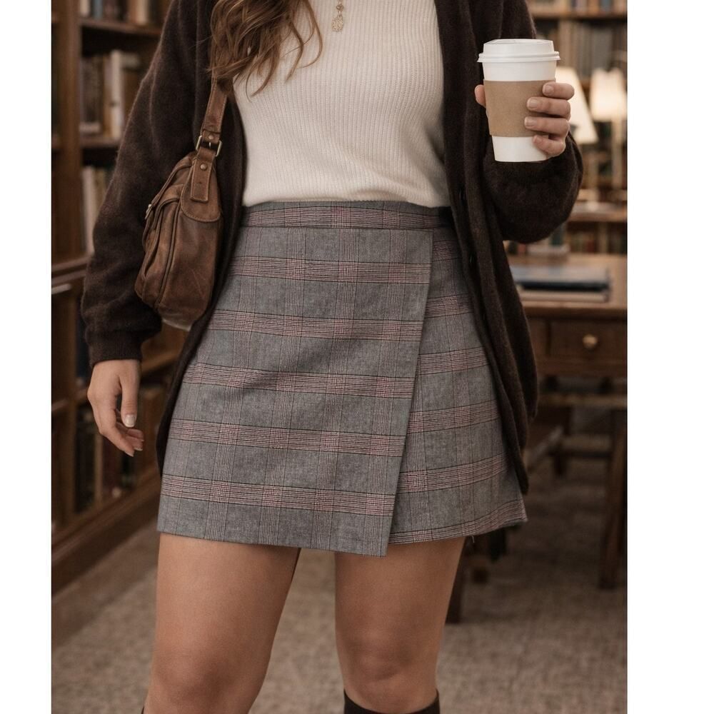 Old Navy XXL Plaid Mini Skirt NWT Preppy Academia Office Chic Y2k Schoolcore